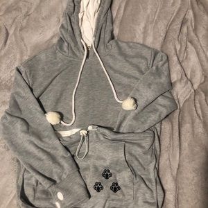 Cat Hoodie w/ Pocket for Your Pet!